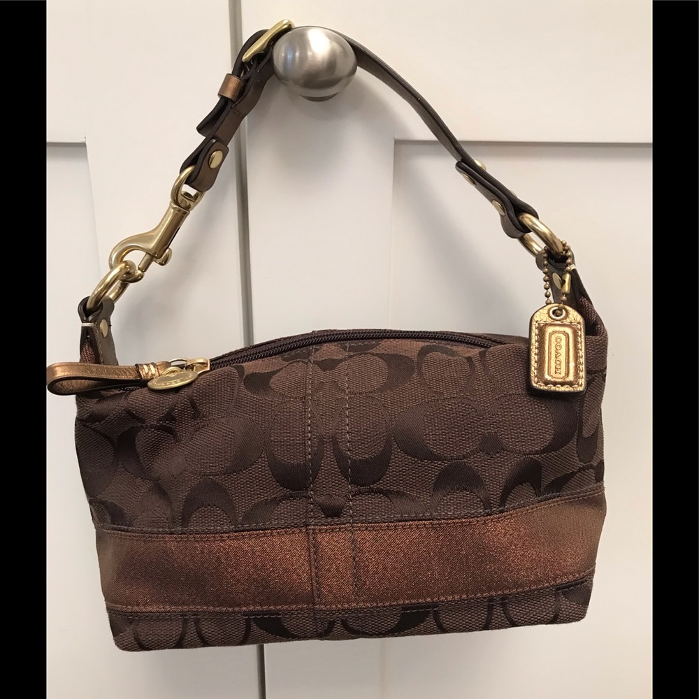 Authentic Coach Small Purse with Signature Fabric